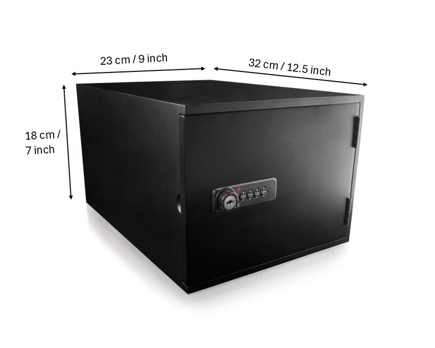 X4 PACK - Lockable Box - 4 Digit Combination Lock - Black