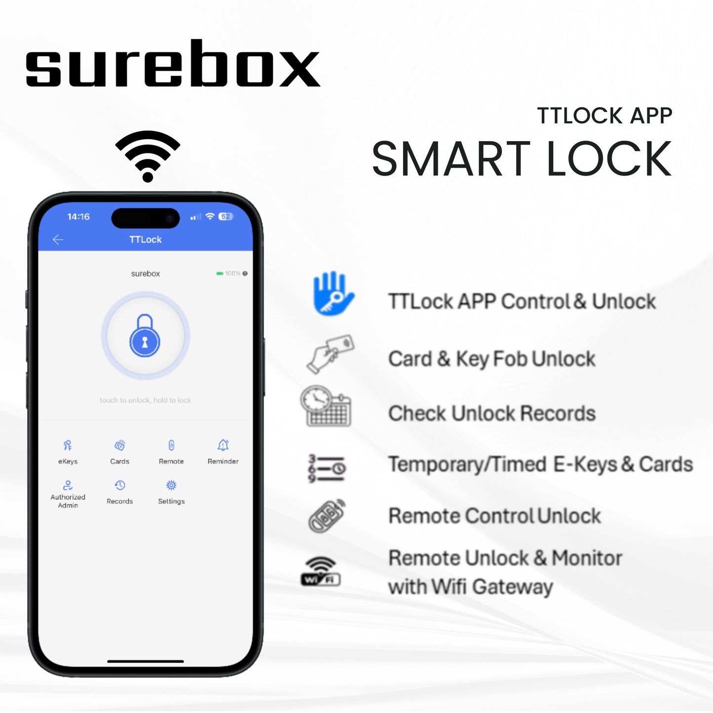 Lockable Box  - Smart Lock - TTLock App