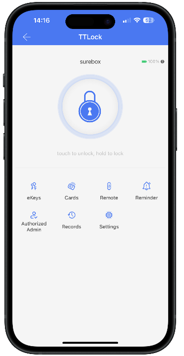 Lockable Box  - Smart Lock - TTLock App