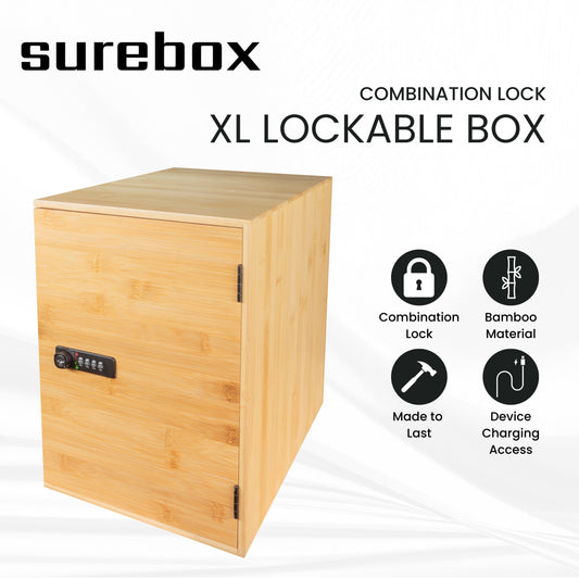 Lockable Box - XL Size - 4 Digit Combination Lock