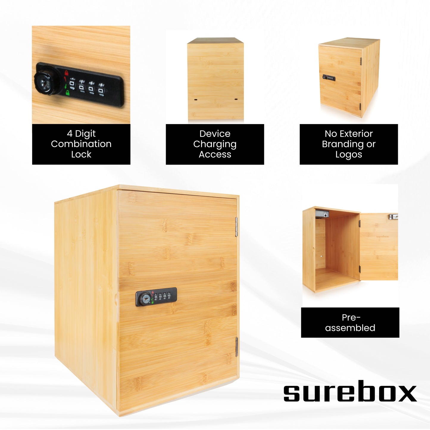 Lockable Box - XL Size - 4 Digit Combination Lock