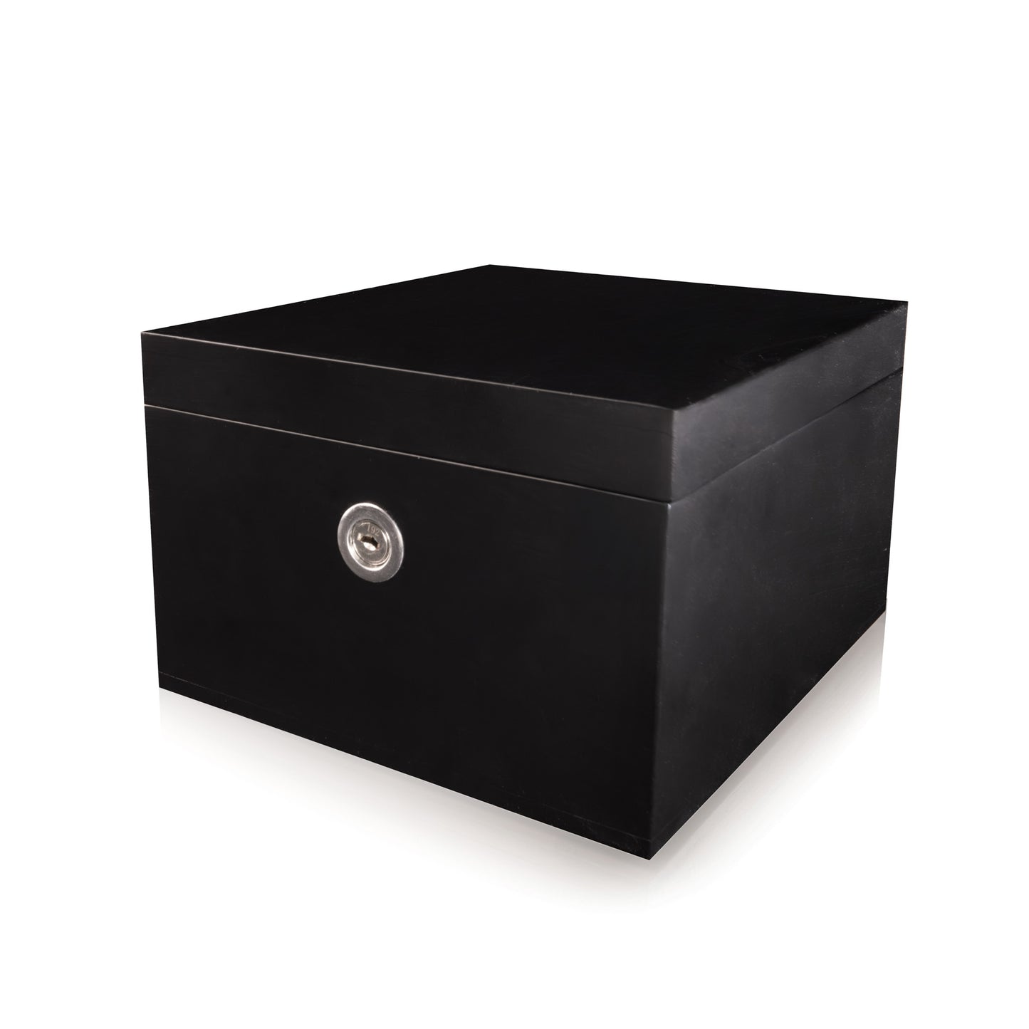 Small Lockable Box - Lock & Key - Black