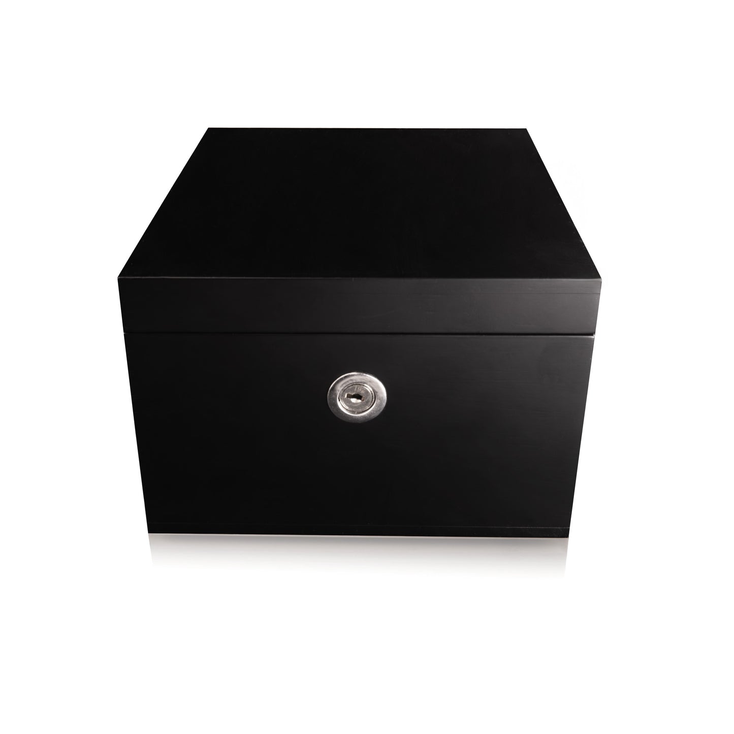 Small Lockable Box - Lock & Key - Black